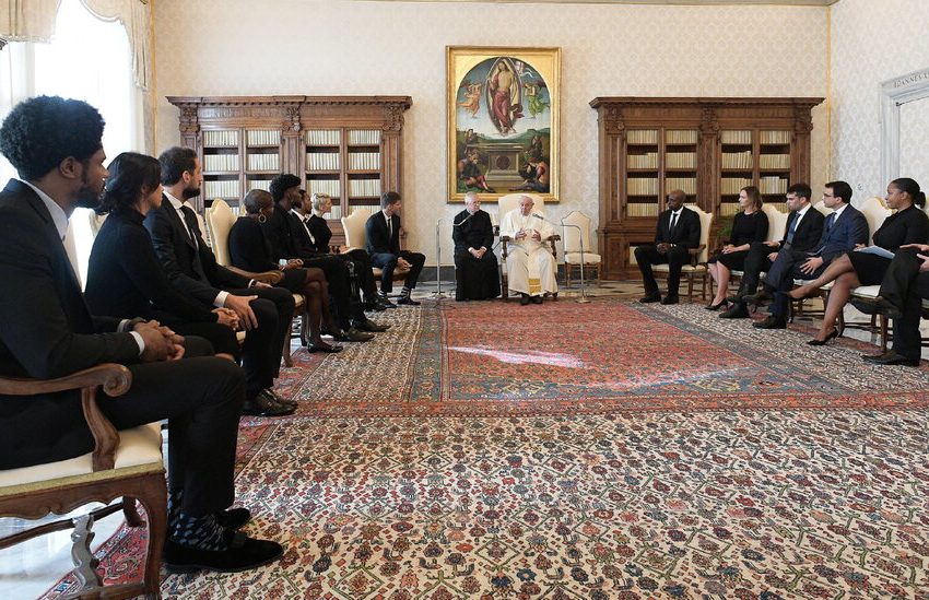  N.B.A. Players Meet With Pope Francis
