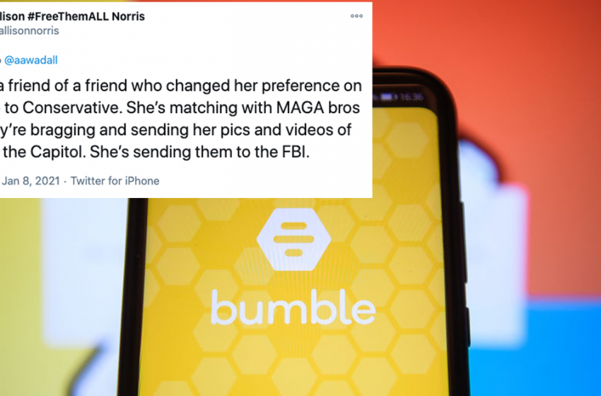  Bumble removes political filter amid search for Capitol rioters on the app
