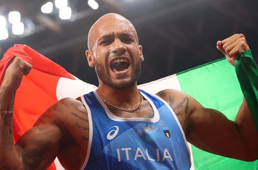  Athletics-Italy’s Jacobs takes stunning 100 metres gold