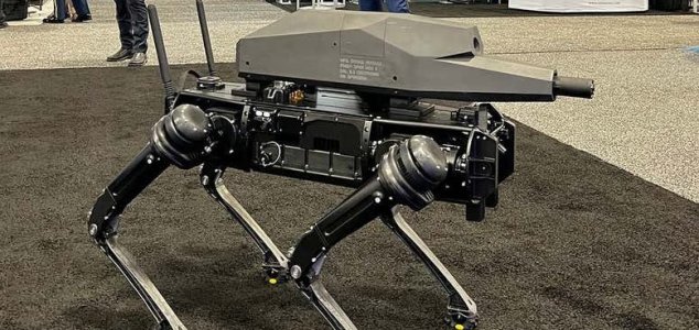  Robot dog equipped with a sniper rifle unveiled