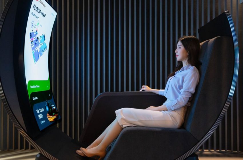  LG Display brought a reclining curved OLED throne to CES this year