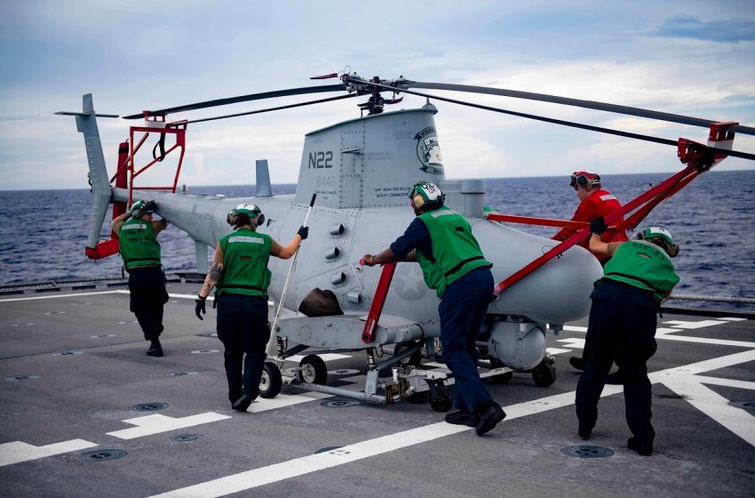  The Navy Is Rolling Out the New Version of Its Fire Scout Helicopter Drone