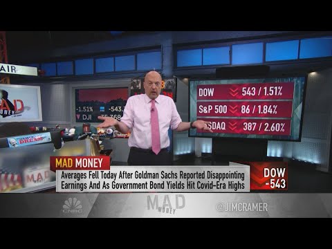  Jim Cramer breaks down Tuesday’s market action, makes the investment case for Goldman Sachs