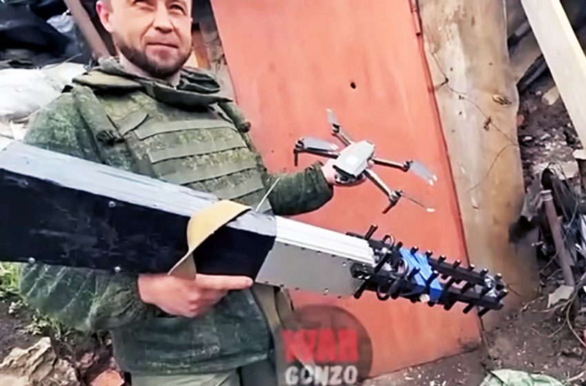  Russian-Backed Separatist Shows Off Questionable Homemade Counter-Drone Jamming Gun