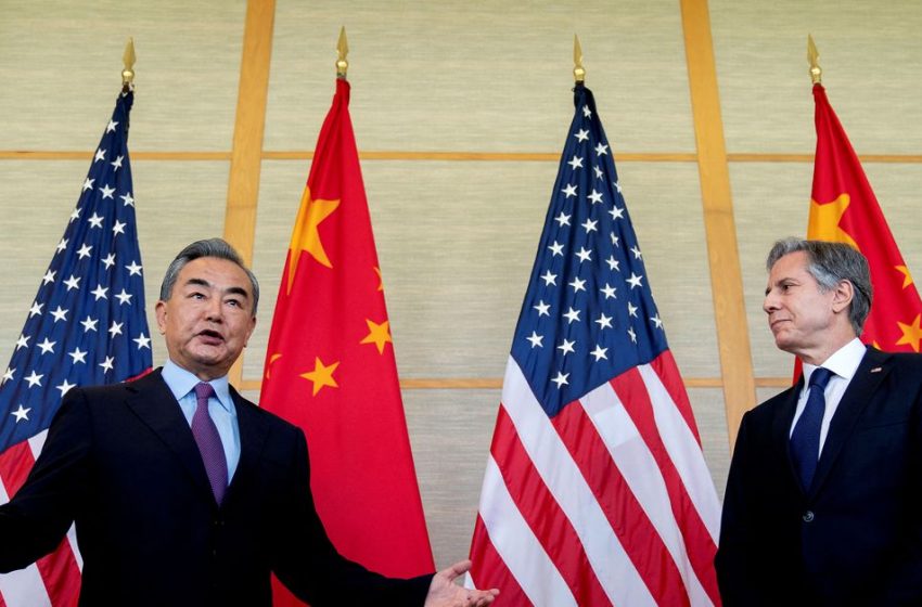  U.S., Chinese foreign ministers hold first in person talks since October