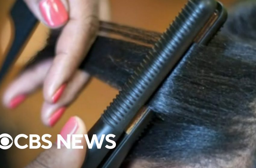  Study examines whether there is link between hair-straightening products and uterine cancer