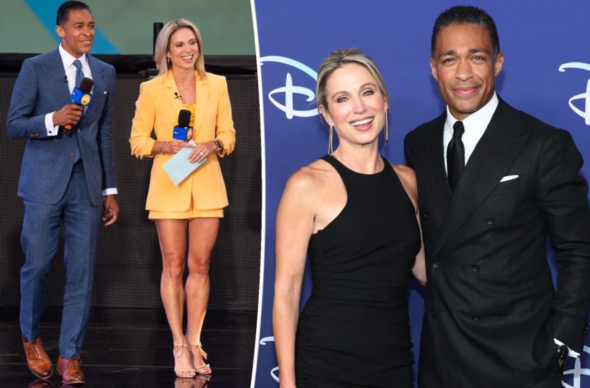  Married ‘GMA’ co-hosts T.J. Holmes and Amy Robach allegedly had months-long affair