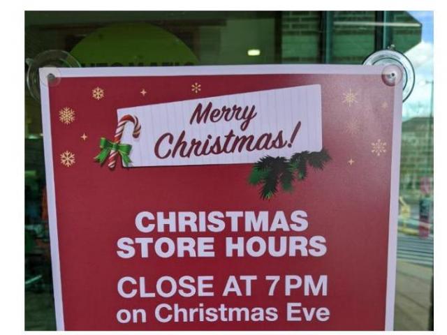  Christmas hours for grocery and retail stores: Many stores closing early on 12/24