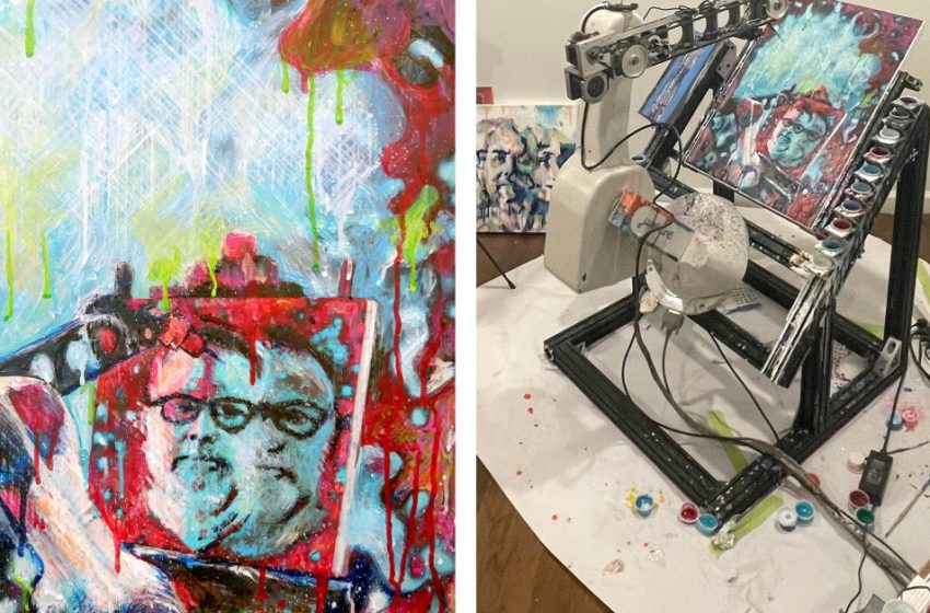  Inside the Studio With an AI-Guided Painting Robot