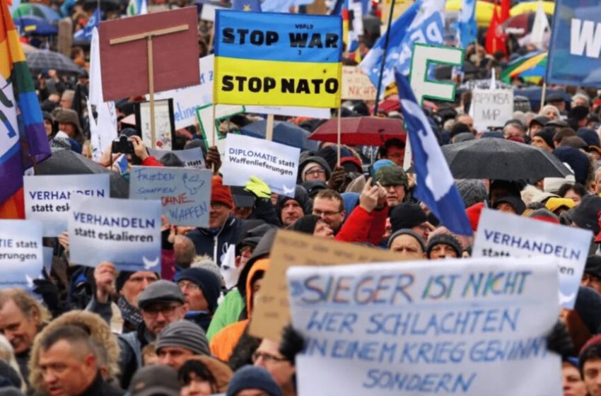  European Antiwar Protests Grow As Fears Of NATO vs Russia Spiral