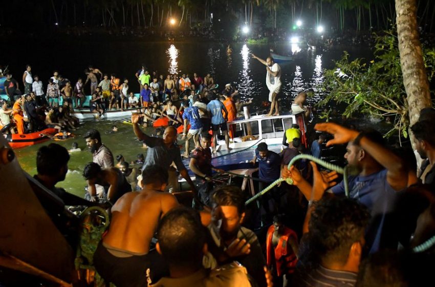 At least 22 dead after tourist boat capsizes in India’s Kerala