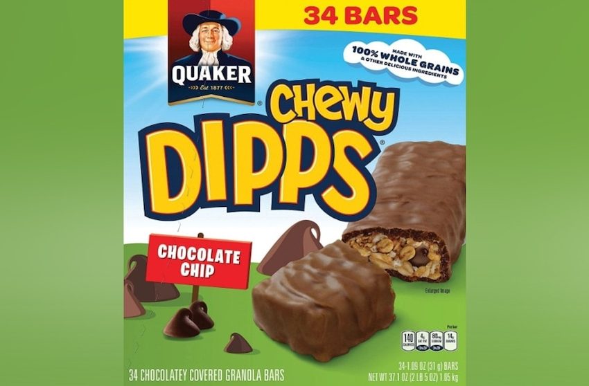  Quaker Oats recalls dozens of granola products due to potential salmonella contamination