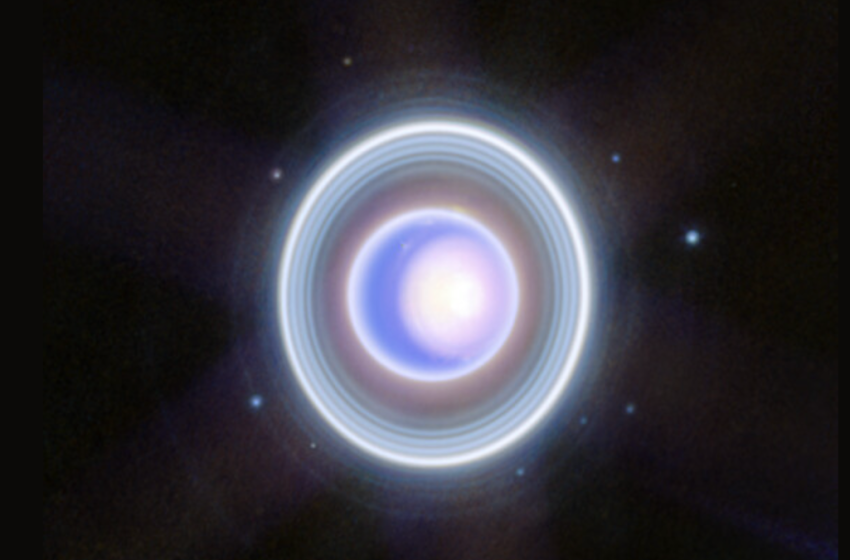  Uranus Is Luminous and Ringed in New Webb Telescope Image