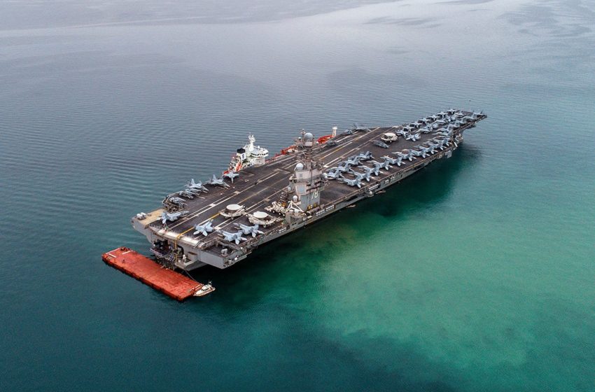  USS Gerald R. Ford aircraft carrier heads home after standing guard near Israel following Oct. 7 attack