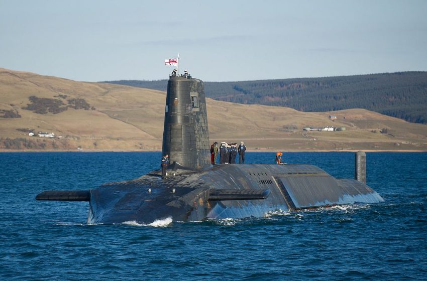  British nuclear missile test fails and crashes into sea